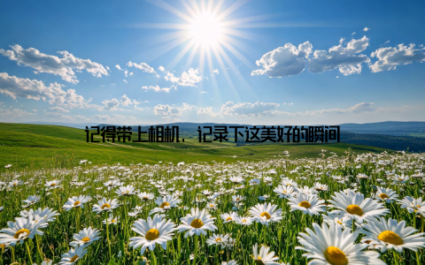 记得带上相机, 记录下这美好的瞬间